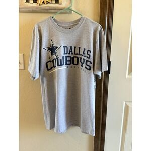 NWT Dallas Cowboys Graphic Tee Men's L NFL Football Fan Apparel T Shirt Gray